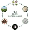 BIOCEAN 100%Compostable No Plastic Knives Disposable Forks Spoons Plastic Utensils, The Heavyweight Heavy Duty Flatware is Eco Friendly Products for Lounge Party Wedding BBQ Picnic Camping [150 Count] #3