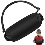 Football Hand Warmer Pouch for Youth Kids - Soft Warm Windproof Sports Hand Warming Pouch Hand Muff with Zipped Pocket Adjustable Strap for Football Hiking Camping Cycling Outdoor Recreation, Black