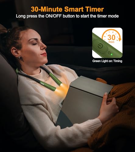 Image of Gritin Book Light, Eye Caring 4-Color&5-Brightness Neck Light Reading Light