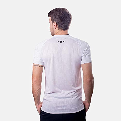 Camisa Santos Oficial 1 2021, Umbro, Masculino, Branco/Preto, GG