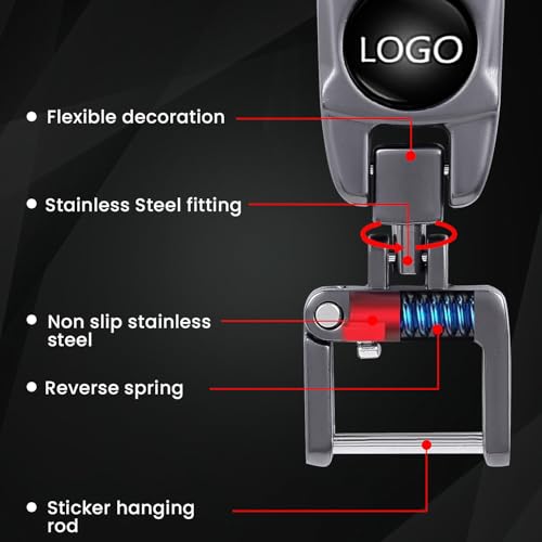 Image of NIVIZEN Heavy Duty Metal Bike Keychain Compatible for Triumph Bikes | 360 Rotating Spring Lock Key Accessories with Triumph | Rust-Free, Durable Gun Metal Black Key Holder