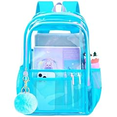 Chic Sky Blue Clear Backpack