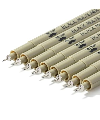 Stylos à croquis noirs Mr. Pen pour carnet de voyage et illustrations nomades