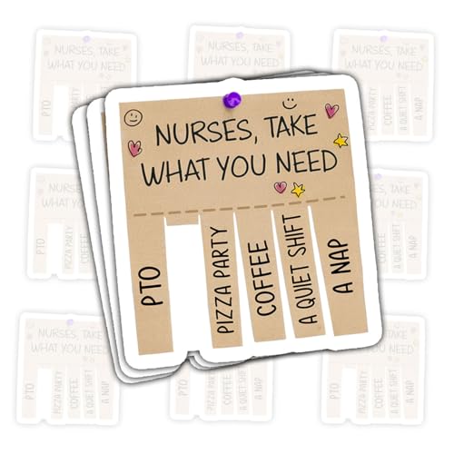 Pack de 3 pegatinas de notas adhesivas para enfermeras organizadas