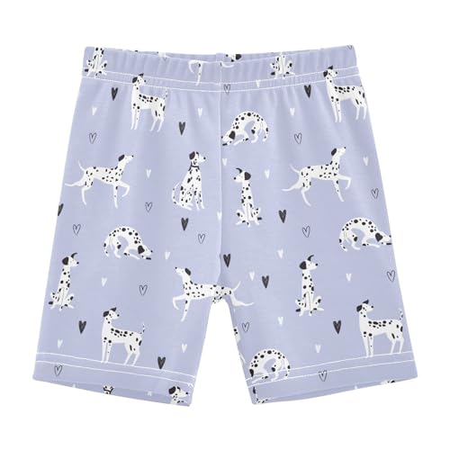 JHKKU Girls Cartoon Dalmatian Dogs Shorts Cotton Cartwheel Bike Kids Biker Under Dress Dance Short Girl Clothes 10Y