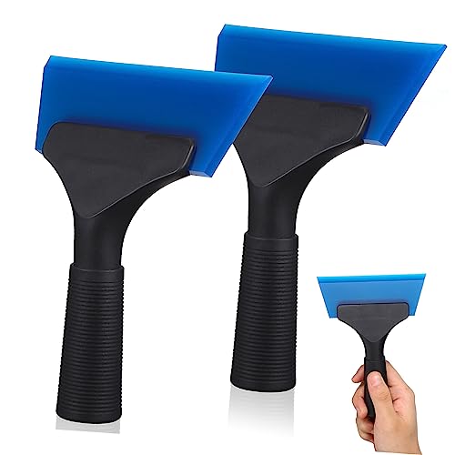 BUGUUYO 2pcs Window Squeegee Tool Film Scraper for Vinyl Wrapping Water Removal and Wallpaper Installation Ergonomic Design for Efficient and Film Application