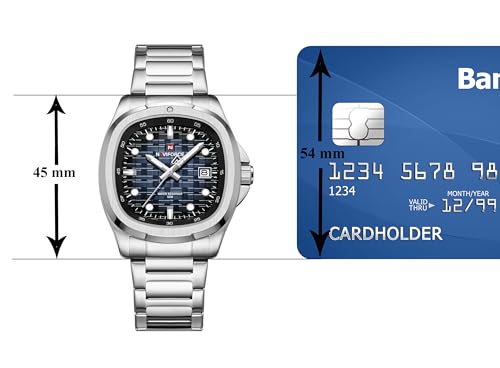 Image of NAVIFORCE NF9240 Square Unique Temperament Strap with dial Analog Watch