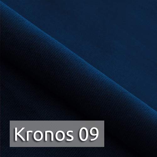 Sofnet Boxspringbett Star mit Topper, Bonell-Matratze und 2 Bettkästen, Doppelbett, Polsterbett, Bett, Bettgestell, Stilvoll, Schlafzimmer, Velour oder Webstoff (Dunkelblau (Kronos 09), 140 x 200 cm) – Bild 7