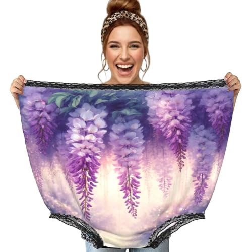 Culotte surdimensionnée Augenstern Wisteria Flowers Violet grand-mère