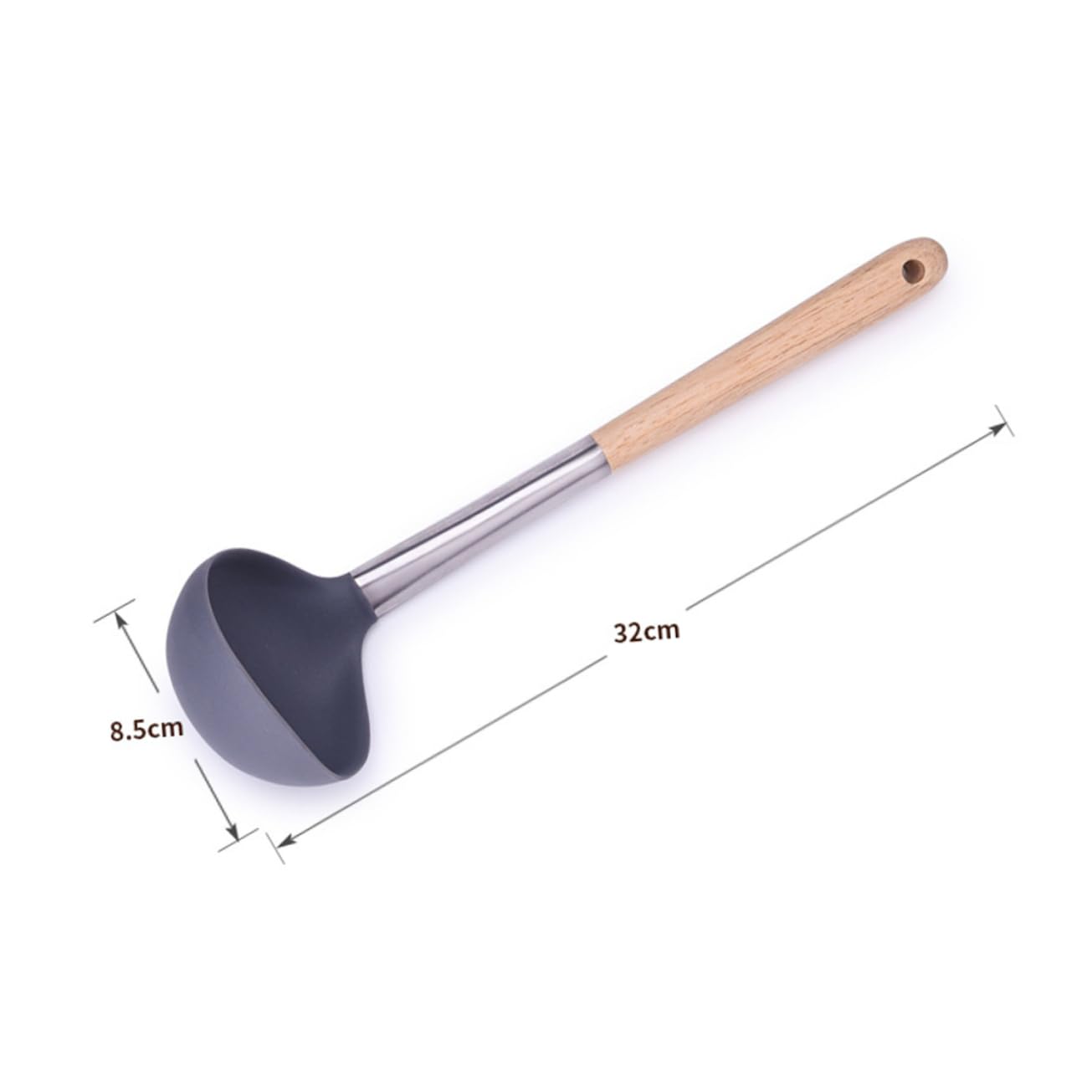 Amosfun 3 Pz cucchiaio per servire il cibo Cucchiaio da zuppa cucina strenna di natale da ristorante strenne natale per cucinare per zuppa Di legno