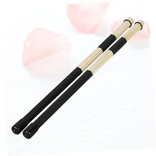 Juego de 2 baquetas de bambú para batería, accesorios musicales para percusión miniatura 4