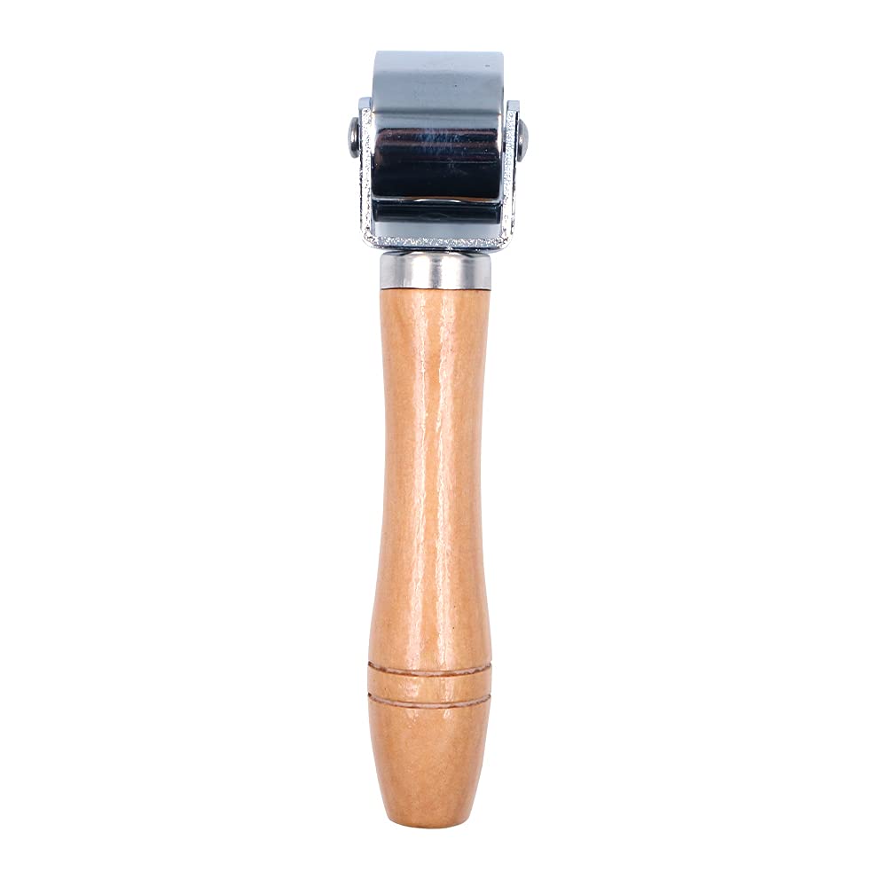CENPEK 26mm Platen Tools Leather Press Edge Roller Leather Edge Creaser and Smoother Leather Glue Laminating Roller Iron Roll