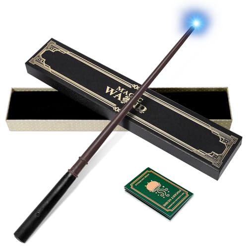 CaptainWiz Light-Up Magic Wizard Wand with White Lighting