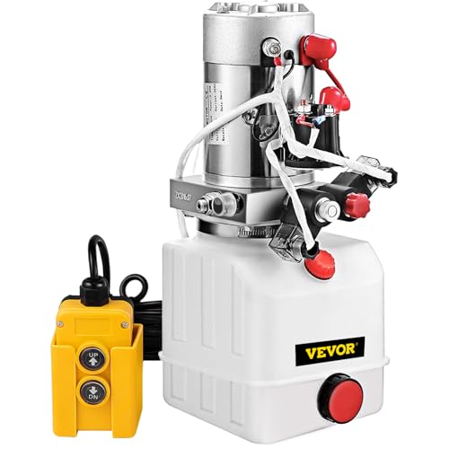 Vevor Hydraulic Pump Electric Hydraulic Pump 4 Quart Double Acting Plastic Reservoir For Dump Trailer thumb #8