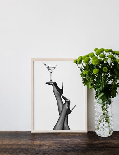 Toile Martini High Heels décoration intérieure affiche moderne