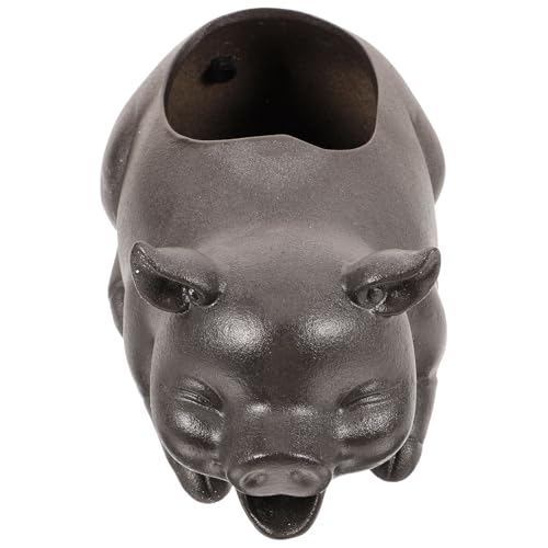 Toddmomy Filtro de Cerámica para Fuente de Cerdo Circulación de Agua, Decoración de Patio y Jardín, Diseño Compacto sin Bomba, Adecuado para Exteriores y Paisaje Decorativo