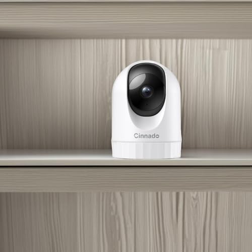 Indoor 2K 360° WiFi Security Camera for Home with App, 2-Way Audio, Night Vision - Alexa & Google Home Compatible
