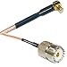 3 feet RG316 MCX Male Angle to SO239 UHF Female RF Pigtail Coaxial Cable