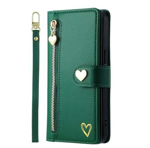 �W�b�p�[�t���J�[�h���[�E�H���b�g ���U�[�P�[�X iPhone�p 15 16 17 Pro Max 14 Plus 13 12 11 Xr 7 8 SE 2022 ���u�n�[�g�u�b�N�^���z�J�o�[ (iPhone�p 12 Pro�p/�O���[��)