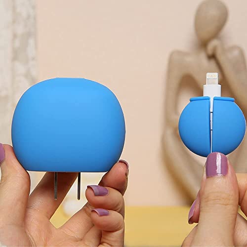 CRYSTALOPRO-Cartoon-3D-Design-Protective-Case-for-18W-20W-iPhone-14-13-12-11-Pro-Max-Fast-Charging-Cable-Adapter-Charger-Cute-Cartoon-Lightning-Data-Cable-Case-for-iPhone-Charger-DORE-MMON-Pack-of-1