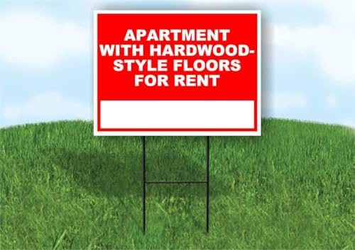 Apartment with hardwood-style floors for rent Write On Me Red 18x24 in Double Sided Yard Road Sign w/Stand