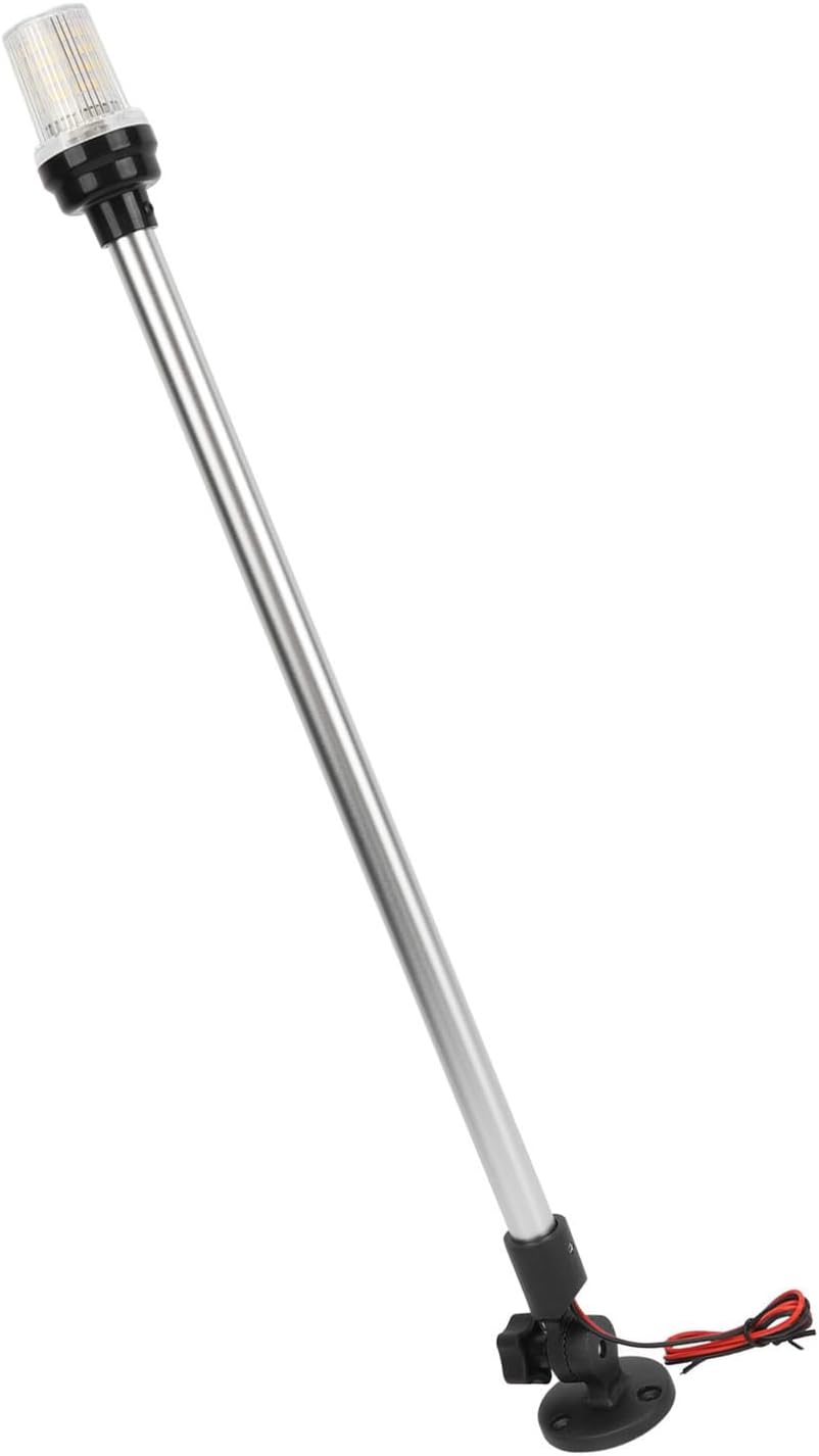 Pongnas 24 Inches LED Boat Light with Aluminum Alloy Rotatable Base for Marine and Yachts (Black)