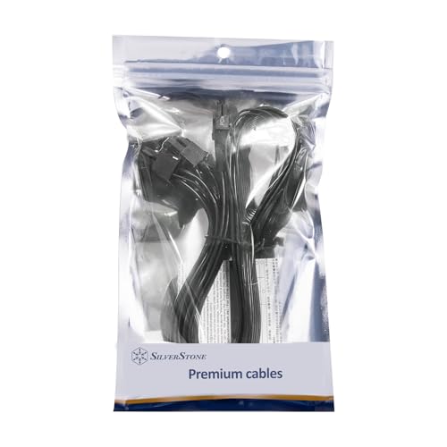 Image of Silverstone Technology PP15-EPS Dual EPS 8 pin (PSU) to 12+4 pin (GPU) 12V-2x6 PCIe Gen5 Cable for Silverstone 3rd Gen PSUs, SST-PP15-EPS