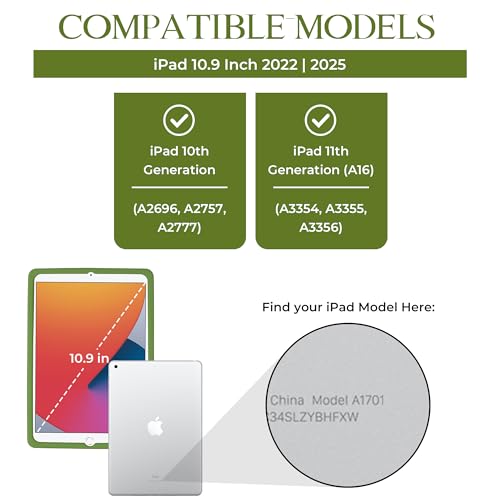 Image of Disney Lion King Kids iPad Case - 10.9 Inch Case for iPad 10th Generation (2022) & A16 11th Generation 11 inch (2025) - Tablet Cover with Stand, Shockproof Silicone Protector