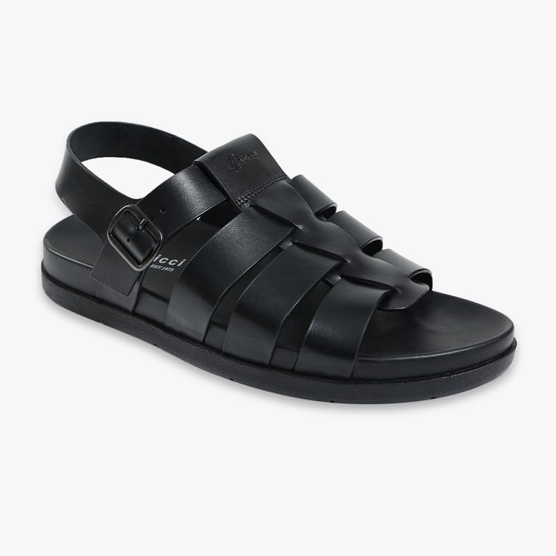 Image of Gabicci Men's Voyager Comfort Sandals - Adjustable Buckle Strap Open Toe Casual Comfort Sandals (Size 40-45)