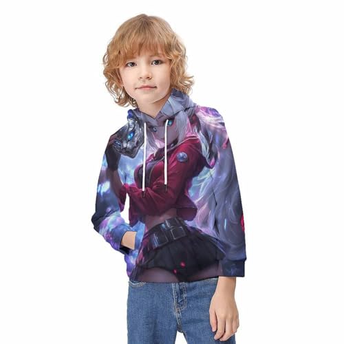 Sweat-Shirt à Capuche 3D Cadeau Idéal Ado 13-15 Ans Pull Dessin Animé - 3