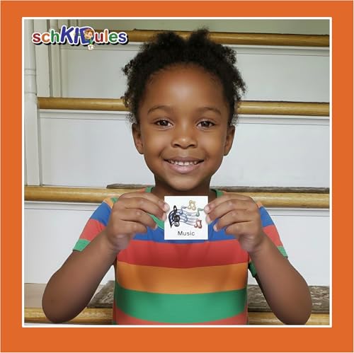 Kids Visual Schedule Magnets and Headings: SchKIDules 93Pc Home Collection for Daily Routines, Chores, Executive Functioning, Behavioral Supports, Communication-Good for Toddlers, ADHD, Autism