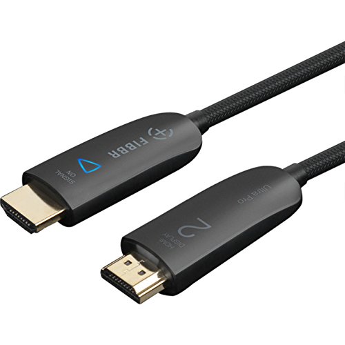 FIBBR HDMI2.0 ケーブル 18Gbps高速 4K HDMIケーブル 10m スリム柔軟なアクティブ光ファイバ ケーブル
