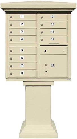 Parkview stucco cap, painted for top of Cluster Box Unit (Sandstone Color)