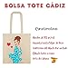 Imagen de IllustrArte Bolsa Tote Cádiz Diseño Flamenca
