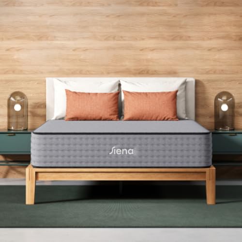 Image of Siena 12 inch Signature Hybrid Twin Mattress - Medium Firm - Memory Foam & Innerspring System - 180-Night Trial - Pressure-Relief - Mattress in a Box