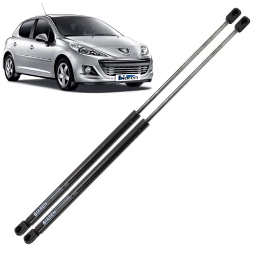 BIAREN 2x Rear Tailgate Boot Gas Struts For Peugeot 207 Hatchback (2006-2013) Lift Support System 335 (N) 507 MM 8731L7 9650780480 8731XQ 1615076680