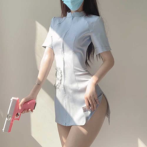 [Tosenk] 看護婦 コスプレ セクシー ナース エロ 過激 エッチ な えろい 誘惑 可愛い コスチューム レディース 白衣の天使 衣装 セクシー ランジェリー ベビードール 制服 女装 人気 用 コスプレ - 画像4