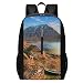 Produktbild Laptop-Rucksack, Motiv: Berge, Landschaften, Häuser, Tal, Seen, Business, Laptoprucksack, widerstandsfähige Tasche, Tagesrucksack, passend für 17-Zoll-Computer und Notebooks, lässiger Tagesrucksack