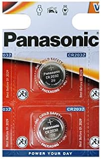 Panasonic One (1) Twin Pack (2 Batteries) CrCR2032 Lithium Coin Cell Battery 3V