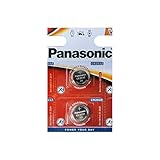 Kleine Fernbedienungen. Panasonic CR2032 Batterie (2er-Packung), Lithium-Knopfzelle, 3 V
