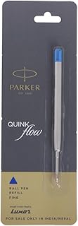 PARKER Quink Flow Refill Fine Ballpoint, Blue