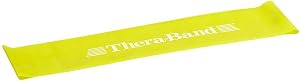 TheraBand Resistance Band Loop, Professional Latex Mini Band for Lower Pilates, Crossfit, Yoga, Stretching, Physical Therapy, Strength Training without Weights