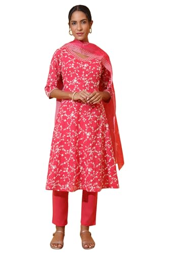 Kurta pour femme en polyester Aurelia ensemble aux finitions luxe