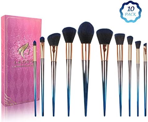 Makeup Brush Sets - 10 Pcs Makeup Brushes for Foundation Eyeshadow Eyebrow Eyeliner Blush Powder Concealer Contour