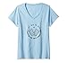 Damen Schorlekind Pfalzkind Pfälzer Dubbeglas Weinschorle Geschenk T-Shirt mit V-Ausschnitt