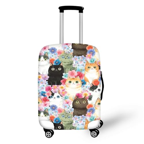 Couvre Bagage XL Chat Noir Housse de Valise Idéale pour les Longs Voyages