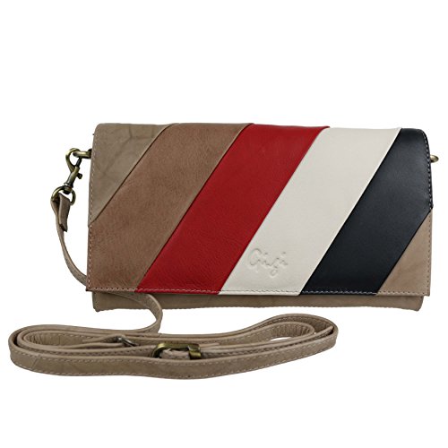 Pochette à rabat en cuir Gigi sac bandoulière femme