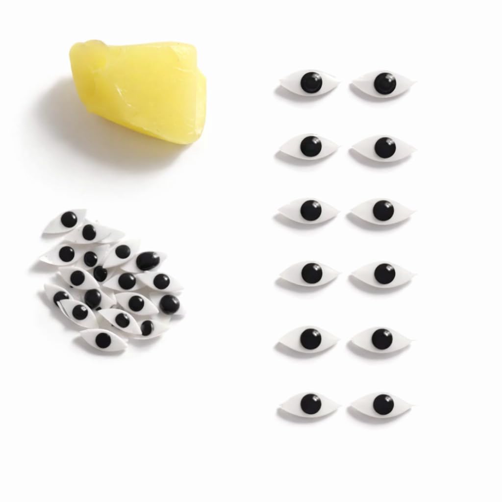 Laddu Gopal Eyes Plastic (Size 0-3) – Mini Decorative Idol Eyes for Bal Gopal Murti, Krishna Ji Shringar Accessories, Craft & Murti Making Supplies Pack of 6 Pair by KRISHIV Enterprises-image-23