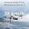 dji mini 2 se, drone caméra pliable, léger avec vidéo 2,7k, modes intelligents, transm. vidéo 10 km, durée de vol 31 minutes, moins de 249 g, facile à utiliser, tour de prise photos, street snap