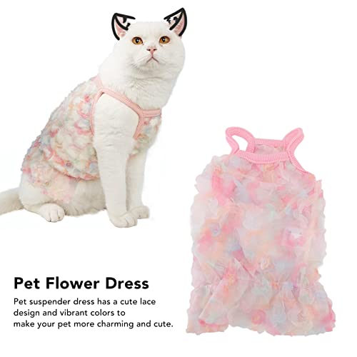 Zerodis Vestidos de princesa para cães pequenos, roupas de verão para festas de filhotes de praia e